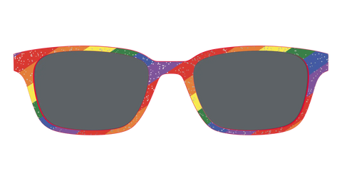 The Polarized Traditional Pride Flag Glitter Sun Top