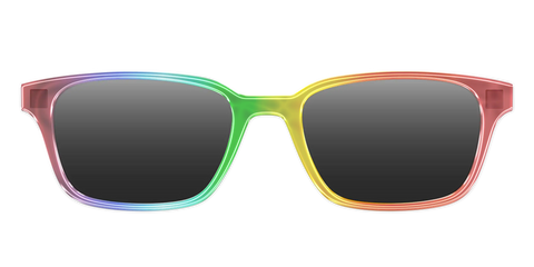 The Polarized Rainbow Gradient Sun Top