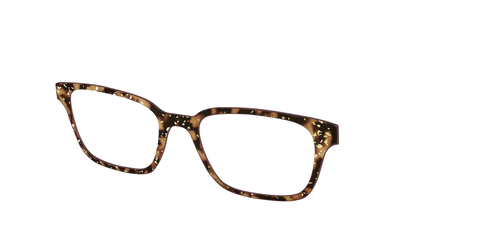 The Sandalwood Tortoise with Gold Foil