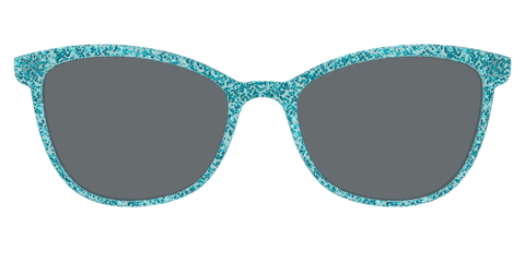 The Polarized Aquamarine Sparkle Sun Top