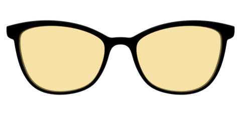 The Black With Citrine Yellow Lens