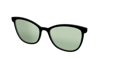 The Black With Sage Green Lens