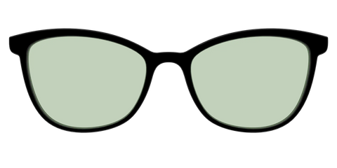 The Black With Sage Green Lens