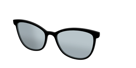 The Black With Slate Blue Lens
