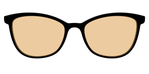 The Black With Umber Brown Lens
