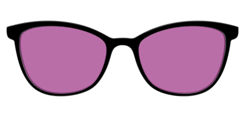 The Black with Violet Golf Lens