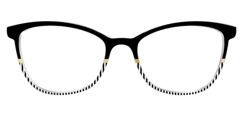 The Chic Stripes Crystal with Gold Foil