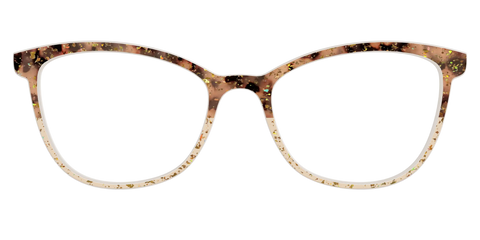 The Khaki Tortoise Crystal Split with Gold Flakes