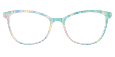 The Pastel Gradient with Holographic Hatching