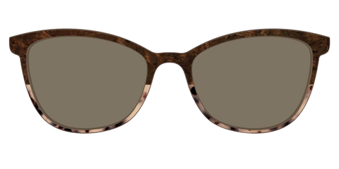 The Polarized Dark Oak Tortoise Split Sun Top