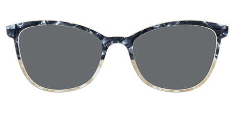 The Polarized Navy to Taupe Pearl Split Sun Top