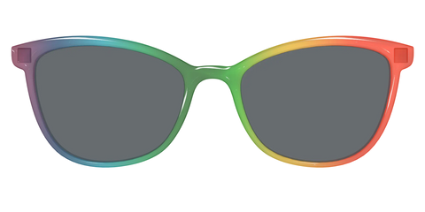 The Polarized Rainbow Gradient Sun Top