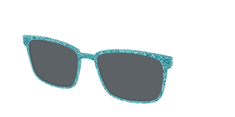 The Polarized Aquamarine Sparkle Sun Top