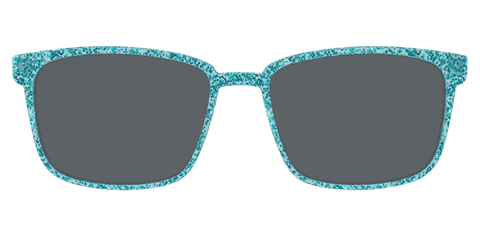 The Polarized Aquamarine Sparkle Sun Top