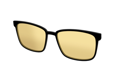 The Black With Citrine Yellow Lens