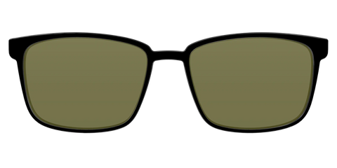 The Black with Green Racquet Sport Lens