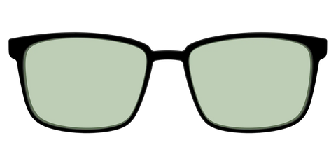The Black With Sage Green Lens