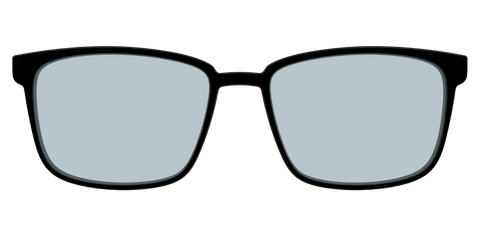 The Black With Slate Blue Lens