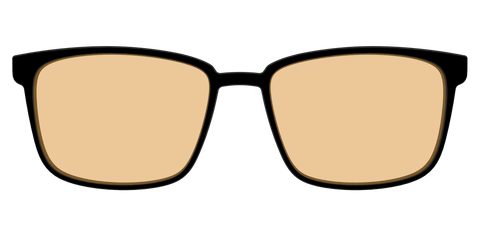 The Black With Umber Brown Lens