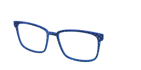 The Blue Shimmer with Silver Foil Anchors