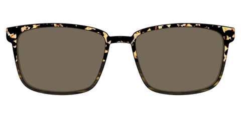 The Polarized Caramel Tortoise Horn Split Sun Top
