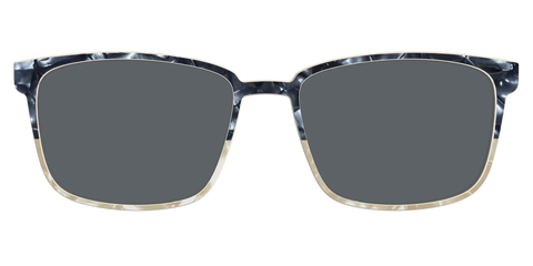 The Polarized Navy to Taupe Pearl Split Sun Top
