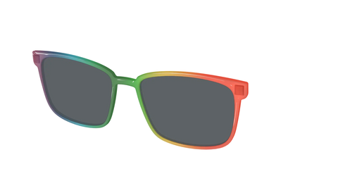 The Polarized Rainbow Gradient Sun Top