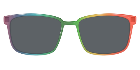 The Polarized Rainbow Gradient Sun Top