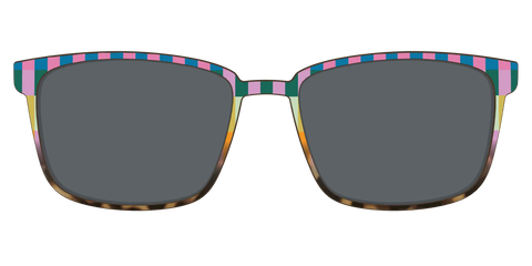 The Polarized Summer Stripes Tortoise Sun Top