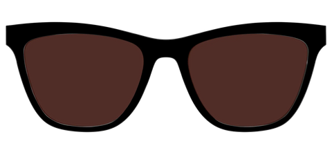 The Black with Brown Golf Lens
