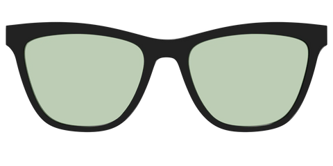 The Black With Sage Green Lens