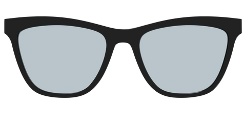The Black With Slate Blue Lens