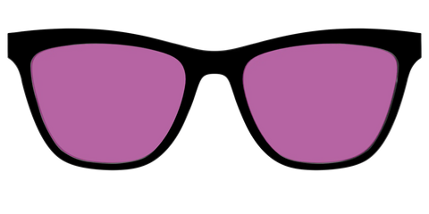 The Black with Violet Golf Lens
