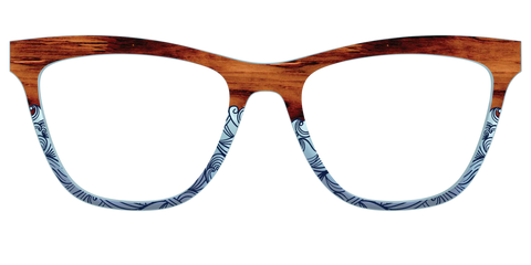 The Blue Wood Waves Crystal