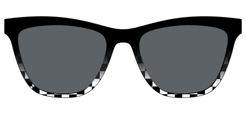 The Polarized Checkerboard Fade Sun Top