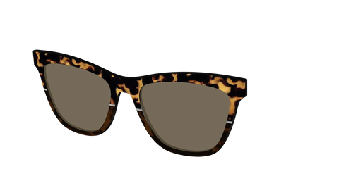 The Polarized Chic Tortoise Split Sun Top