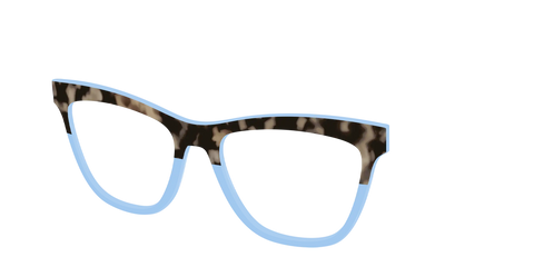 The Denim Tortoise Crystal Split