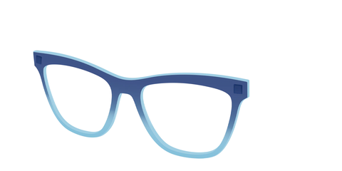 The Indigo to Sky Blue Gradient Crystal