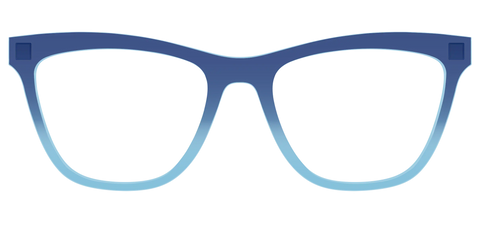 The Indigo to Sky Blue Gradient Crystal