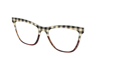The Ivory Plaid Wood Split
