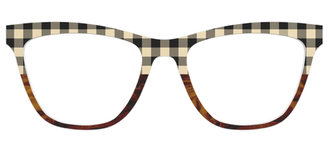 The Ivory Plaid Wood Split