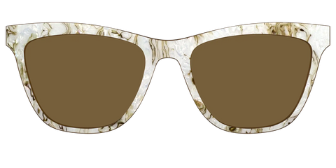 The Polarized Ivory Sand Pearl Shell Sun Top
