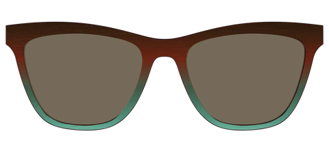 The Polarized Mahogany to Juniper Woodgrain Sun Top