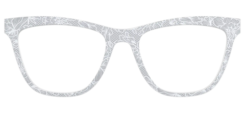 The Pale Gray Floral Lace