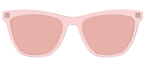 The Pink Crystal With Coral Pink Lens