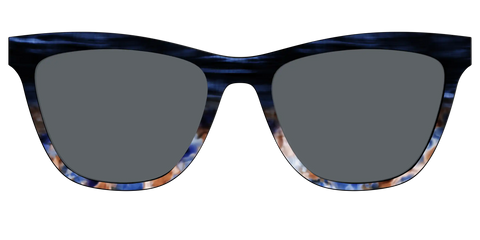 The Polarized Blue Horn Tortoise Sun Top