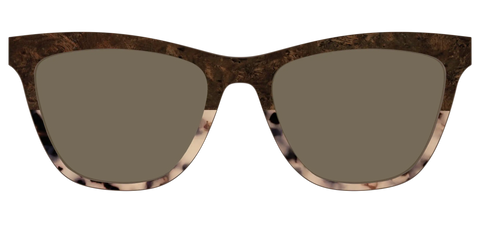 The Polarized Dark Oak Tortoise Split Sun Top