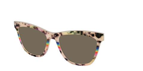 The Polarized Prism Split Tortoise Sun Top