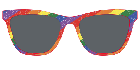 The Polarized Traditional Pride Flag Glitter Sun Top