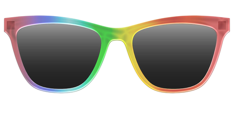 The Polarized Rainbow Gradient Sun Top
